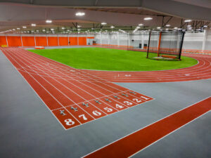 Interior of the Doug Edgar Indoor Track and Field